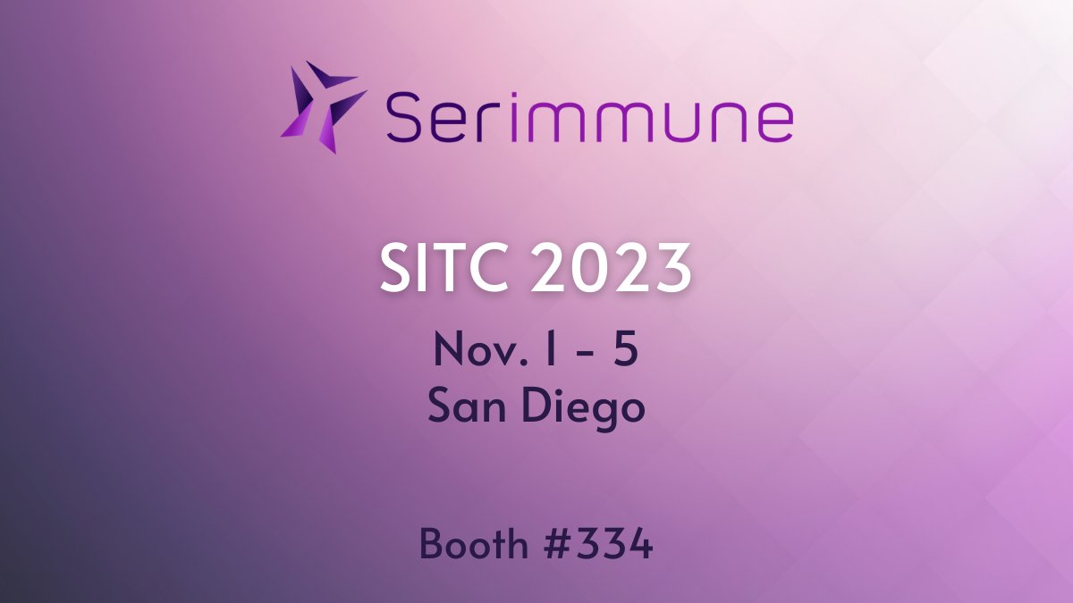 #TeamSerimmune takes on #SITC2023 in San Diego, 11/1-5. Engage with us at Booth 334 to discover how #SERA can support your research &amp; initiatives.  

Event info: sitcancer.org/2023/home  

#immuneprofiling #immunoassay #cancerresearch