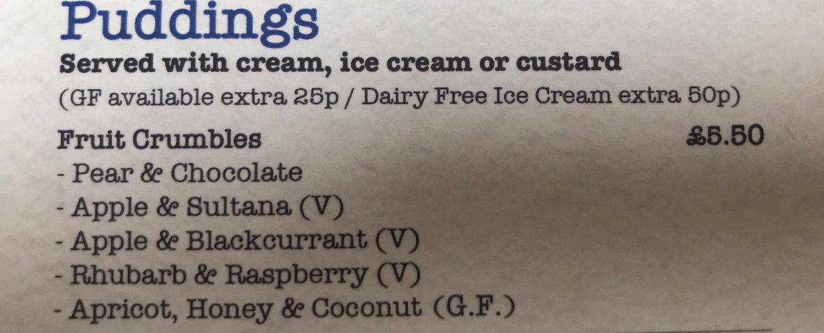 DrFrond's tweet photo. I can never resist a crumble at the #upfrontgallery. Although, they had sold out of my first choice, pear & chocolate. https://t.co/aNaeO5LOWj
