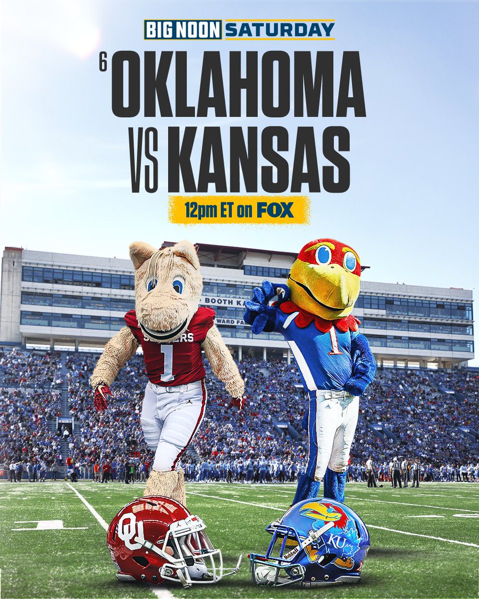 We got a good one for @BNKonFOX tomorrow! 🤩✨ Who's taking home the W- @OU_Football or @KU_Football?