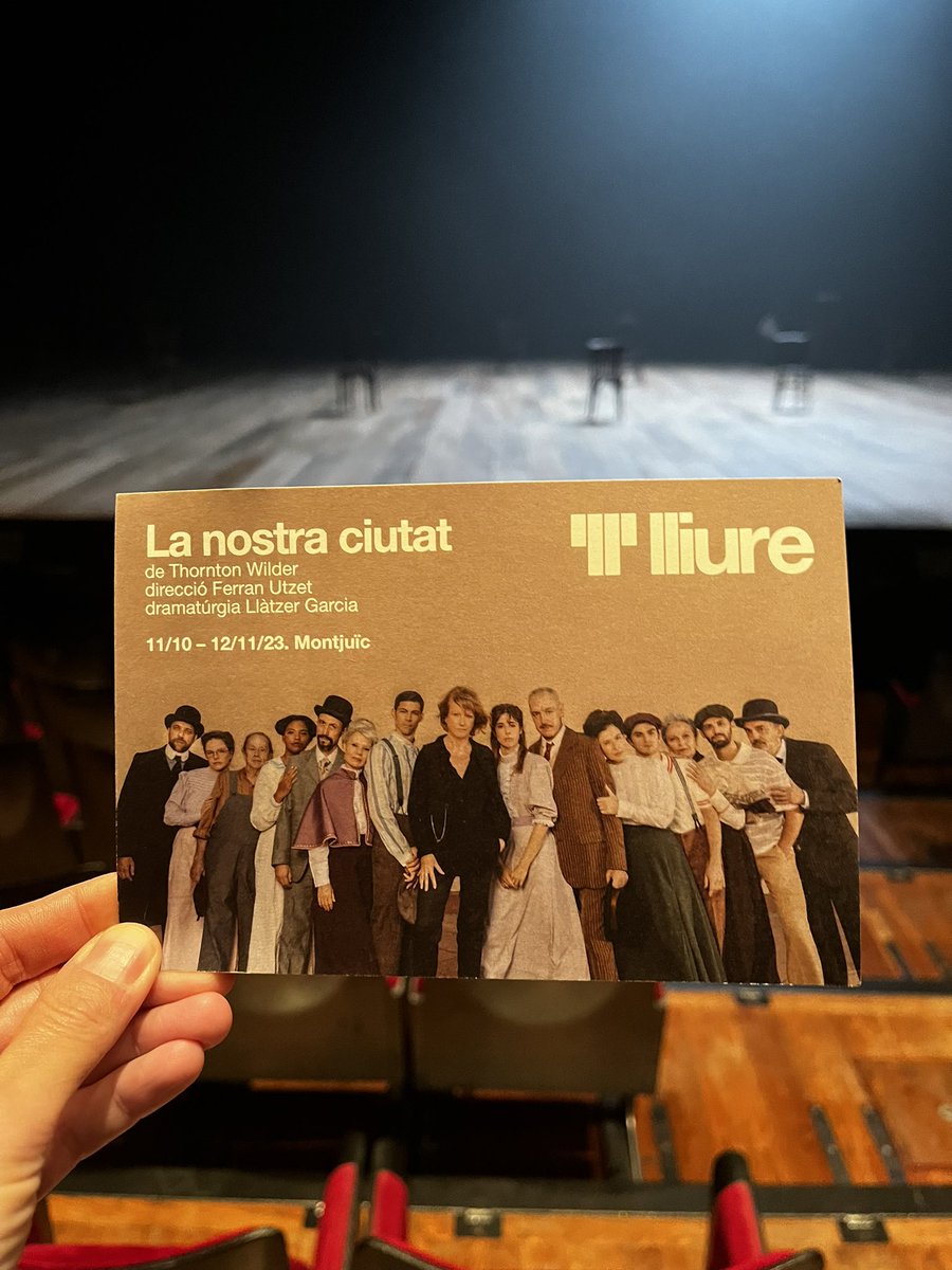 Boca oberta avui amb “La nostra ciutat” al <a href="/teatrelliure/">Teatre Lliure</a> 👏🏻👏🏻👏🏻👏🏻 Bravo <a href="/ferranutzet/">Ferran Utzet</a> i tota la companyia!!!