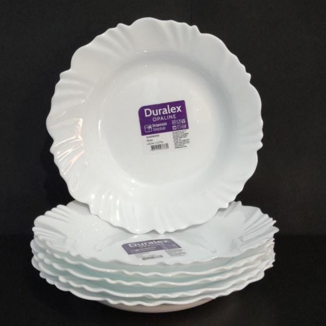 Jogo de Pratos Fundo Nadir Duralex Linha Pétala 6 Peças