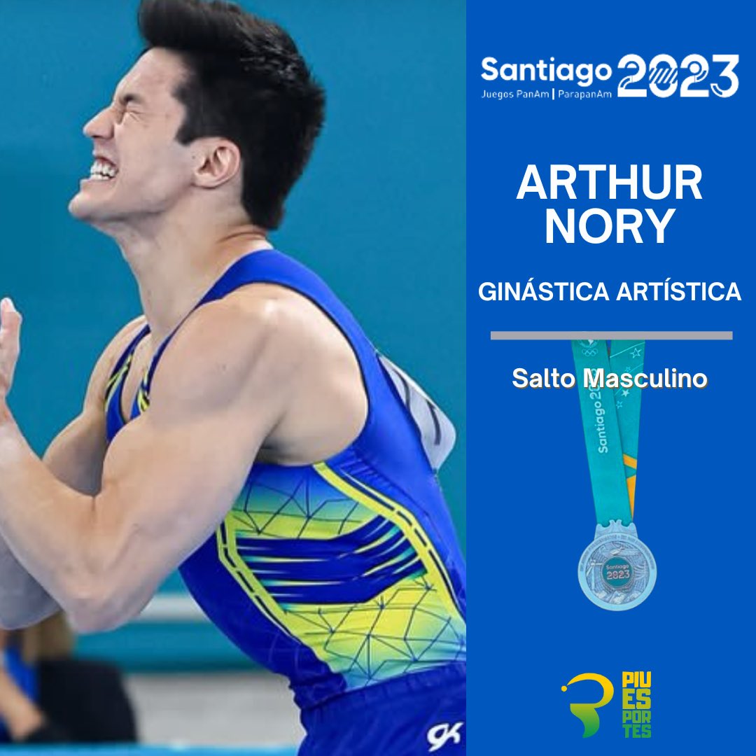 Arthur Nory é prata no salto masculino na ginástica artística do Pan-Americano