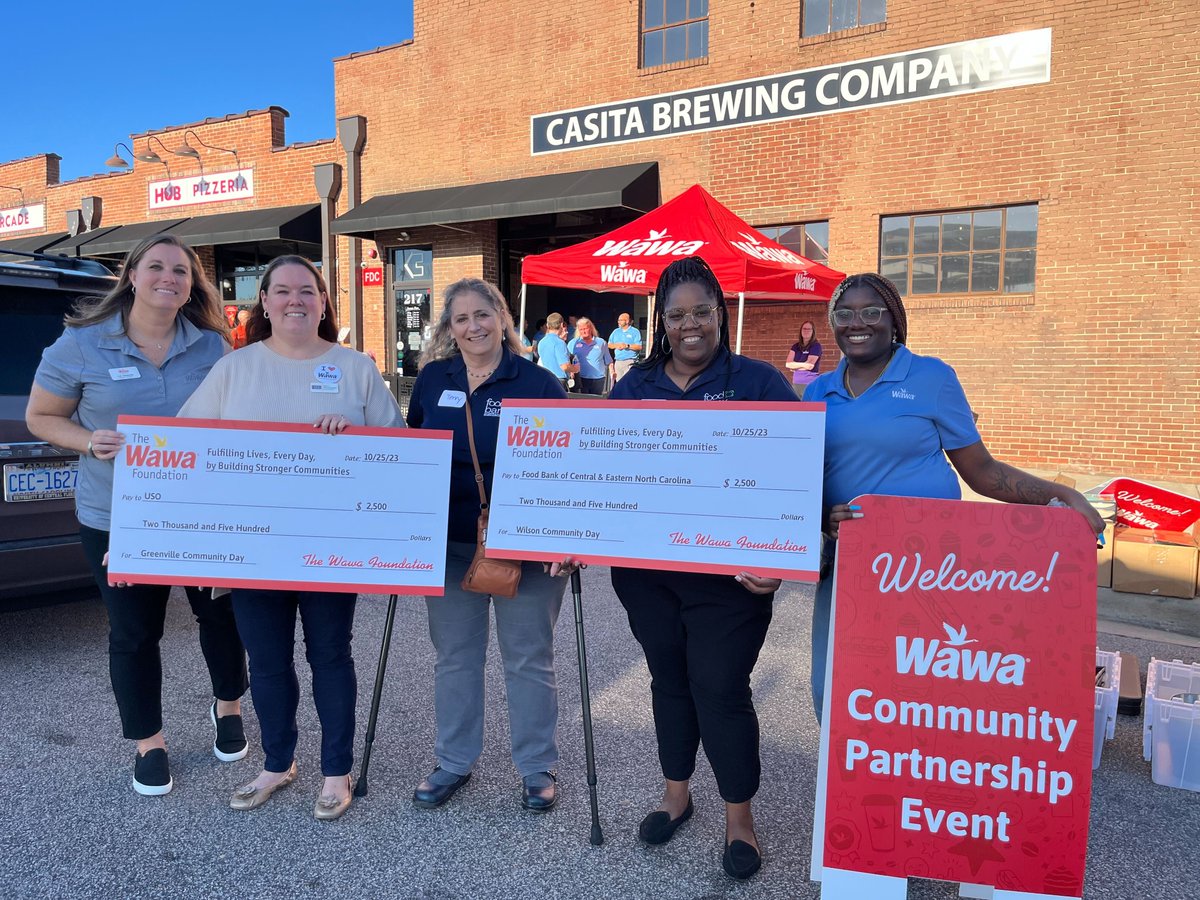 We’re spreading our wings to North Carolina in 2024 and already feel the ❤️ in Greenville and Wilson! Thanks to @USOofNC and @FoodBankCENC for the warm welcome on Community Day!