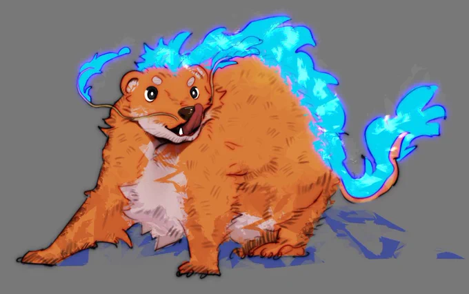 I don't know what to draw for Halloween, so I offer art of my little Patata  