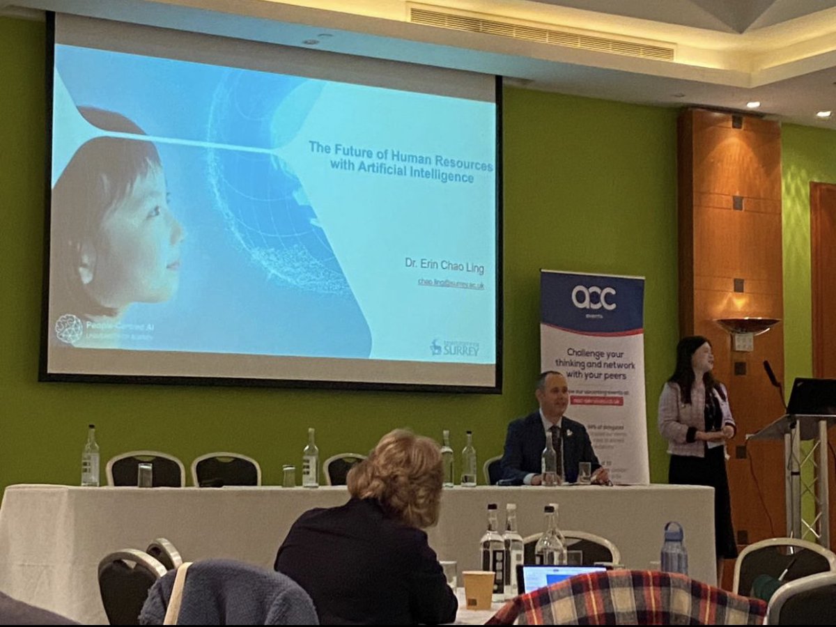 Grateful for the opportunity to give a keynote talk on ‘The Future of Human Resources with #AI’ at the Association of Colleges HR & Employment Law Conference. It was great to be connected with many brilliant HR professionals and business owners. @PeopleCentredAI @SHTMatSurrey