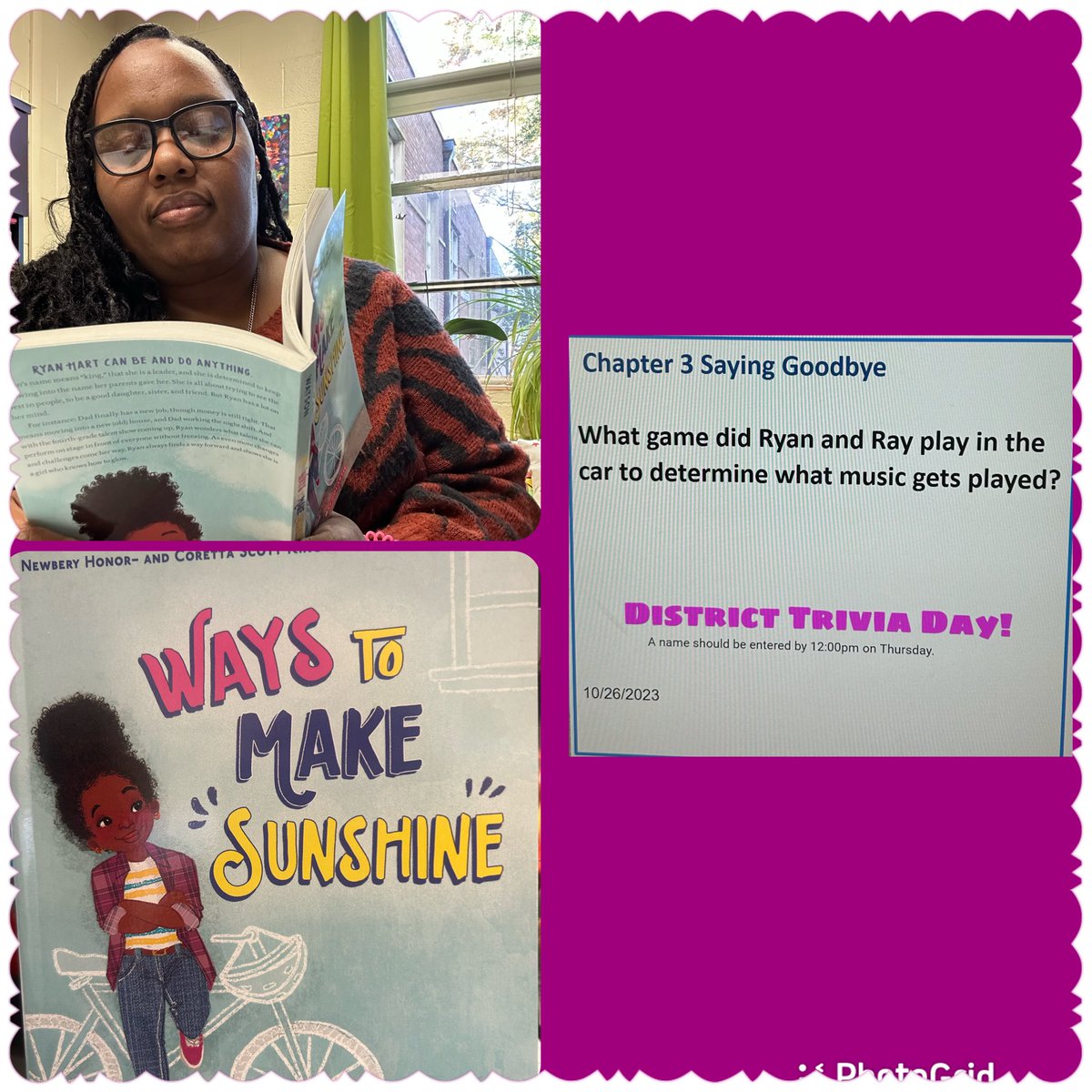 1audreywilliams's tweet photo. All Norfolk Reads: “Ways to Make Sunshine” @NPSchools_VA tonight we will read chapter 3!
Don’t forget we will be answering trivia questions for a chance to win prizes….Happy Reading!
#AllNorfolkReads
#WaysToMakeSunshine
#ROARingTogether🦁 https://t.co/GnFaqWYtsF