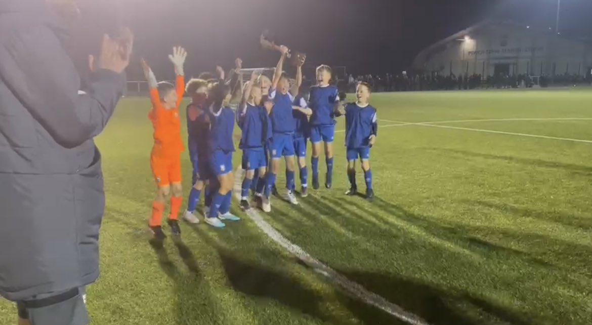 thomas_rumsey's tweet photo. Finished off by this evening welcoming the @ITFCFoundation ATC U10 groups from Suffolk, Norfolk, Essex and Cambridge who competed in a round Robin. Well done to Suffolk for lifting the trophy🏆 Some great talent on display 👏 #itfc https://t.co/w6AaIBfI5H