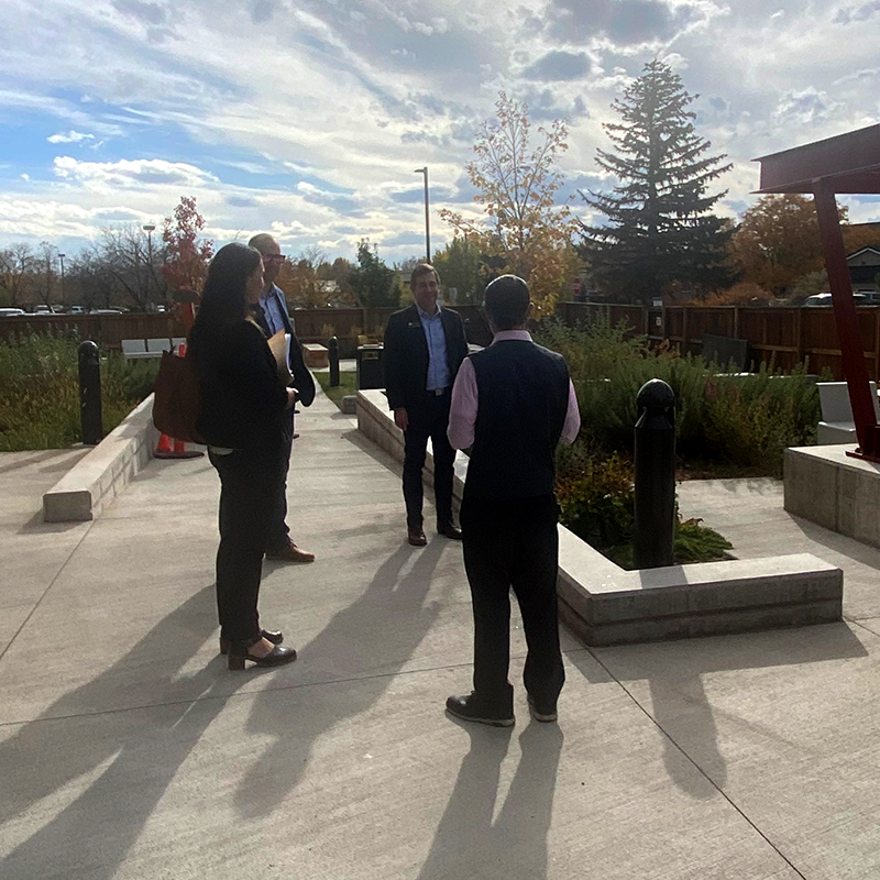 Housing Catalyst hosted Colorado State Senator @JeffBridges and Colorado State Representative @rep_boesenecker in Fort Collins on Tuesday. The visit included a tour of permanent supportive housing at Mason Place and a great conversation with local officials at Oak 140.