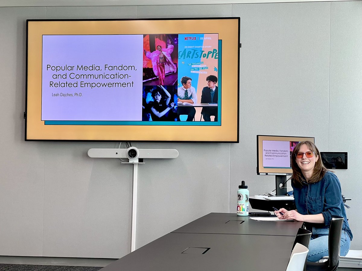 🎦 Today’s @PSUCOMMGradEd brown bag lecture highlighted several very interesting projects from @PSUBellisario Post-Doc  @LeahDajches13 on fandom and communication related empowerment. Great job Leah! 👏🏼👏🏼