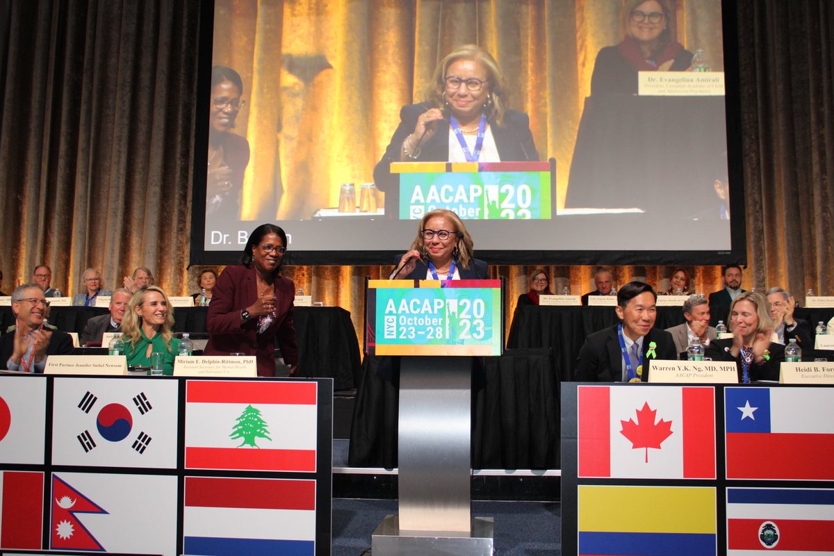 AACAP's tweet image. We were all so moved by Tami Benton, MD’s speech at the #AACAP23 opening plenary. We're honored to have Dr. Benton as our incoming president. #medtwitter