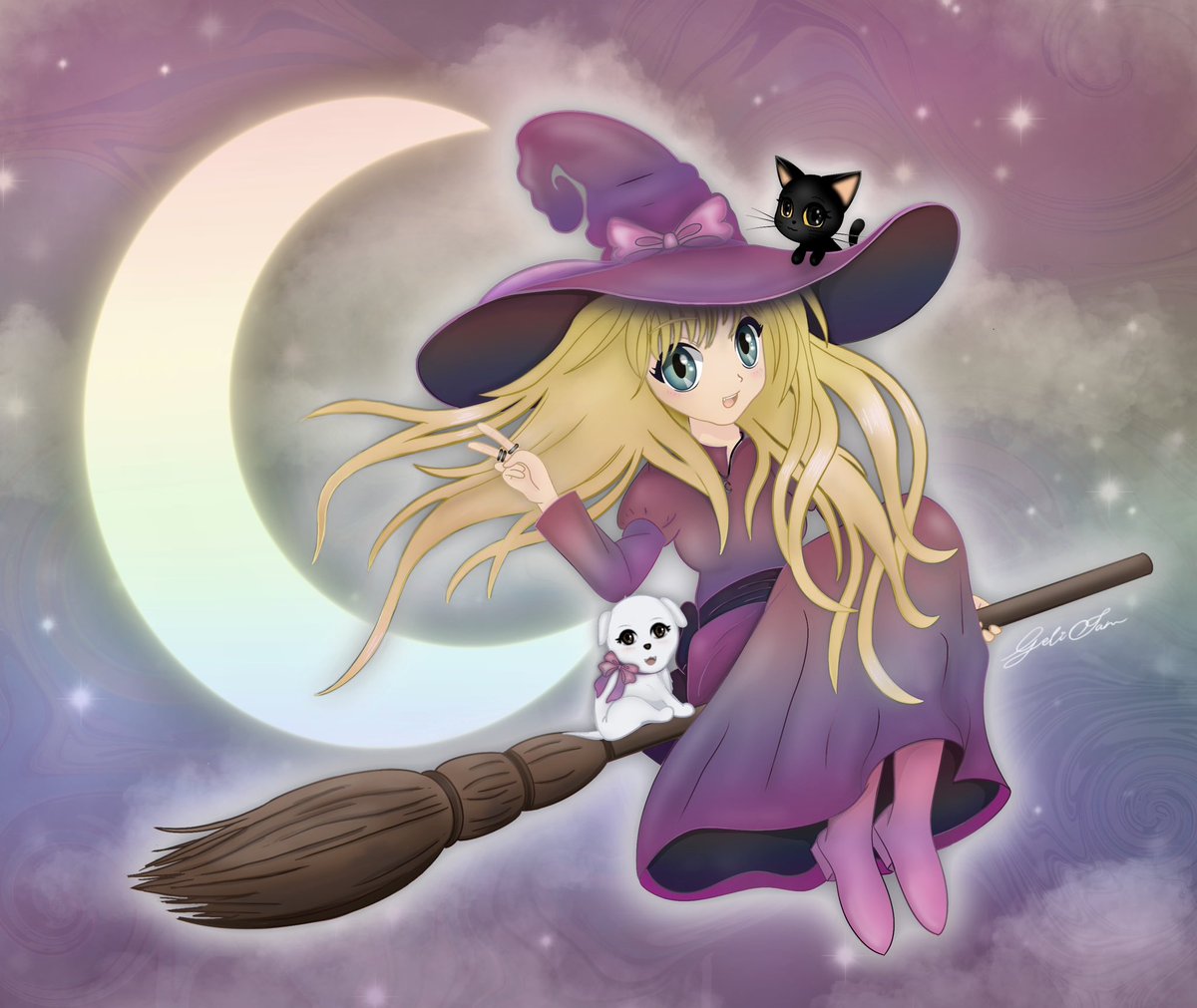 Happy Spoopy Season 💜
.
Drawn on procreate