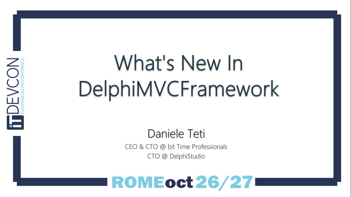 danieleteti's tweet image. Slides OK! At least for the tomorrow speech... 
#itdevcon2023 #dmvcframework #slidesnight @bittimepro @ITDevCon