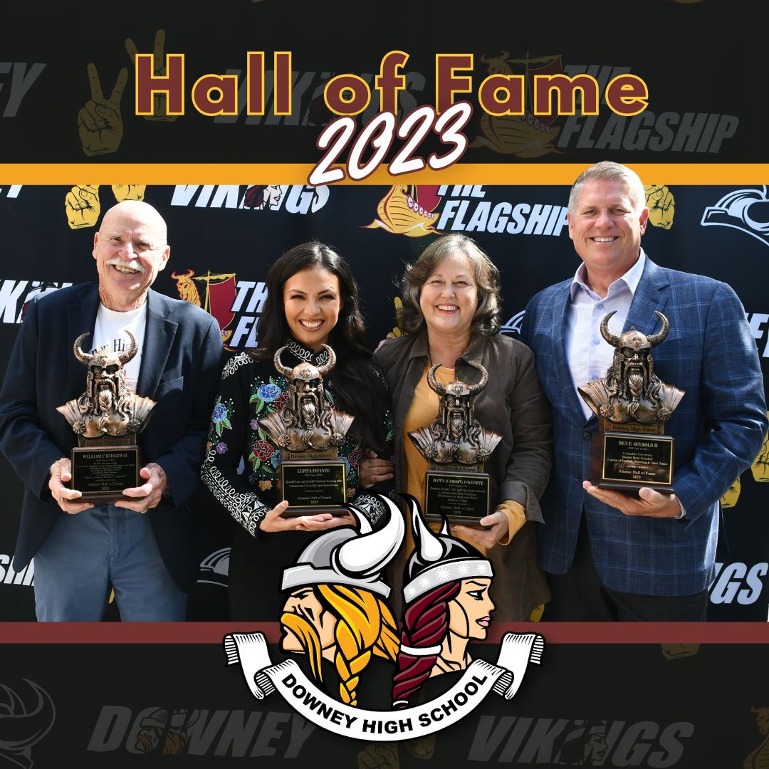 The '23 Downey HS Hall of Fame inductees were honored this month with a ceremony featuring a mariachi performance and warm introductions from friends and family in attendance. Read more about each inductee here: bit.ly/dhs2023hof.  

#ourkidsdeservethebest #alumni
