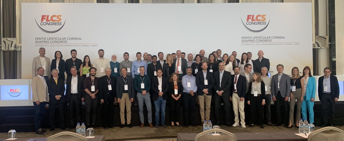 MarcoslabUr's tweet photo. #FCLS2024 Congress Group Picture #Istanbul. Great mix of #lasers #cornea #ophthalmology #biomaterials #lasertissue interaction; Interesting discussions @SCHWINDLaser @ZEISS_Group @JNJNews @Ziemergroup @Allotex1 @ClerioVision #SilkEye https://t.co/5MBWgL1pGk