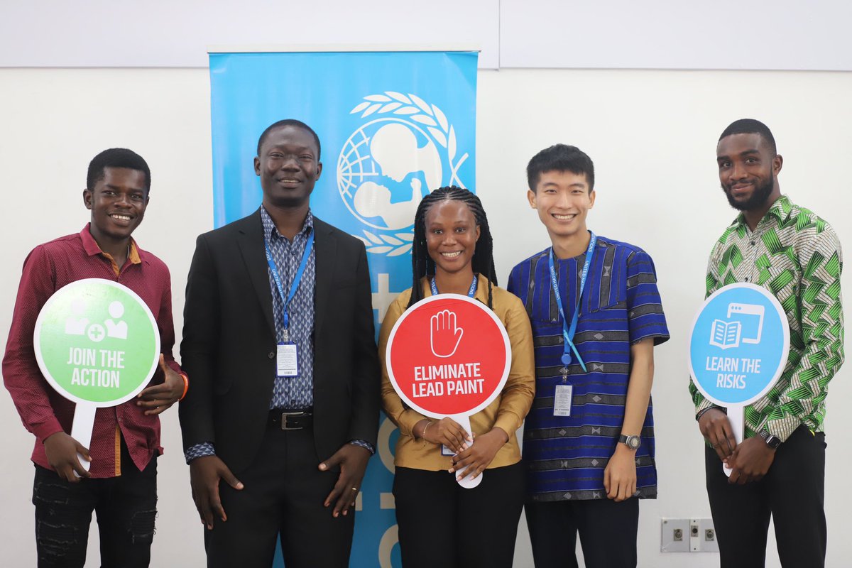 CO_Folley's tweet photo. #DYK that bentonite clay(Ayilo) is one of the major sources of #Lead which means that a lot of children are at a high risk of #LeadPoison because they consume that a lot.
I joined @UNICEFGhana and @cmghana to mark the #LeadPoisoningAwarenessWeek. https://t.co/xhotxZXqzS