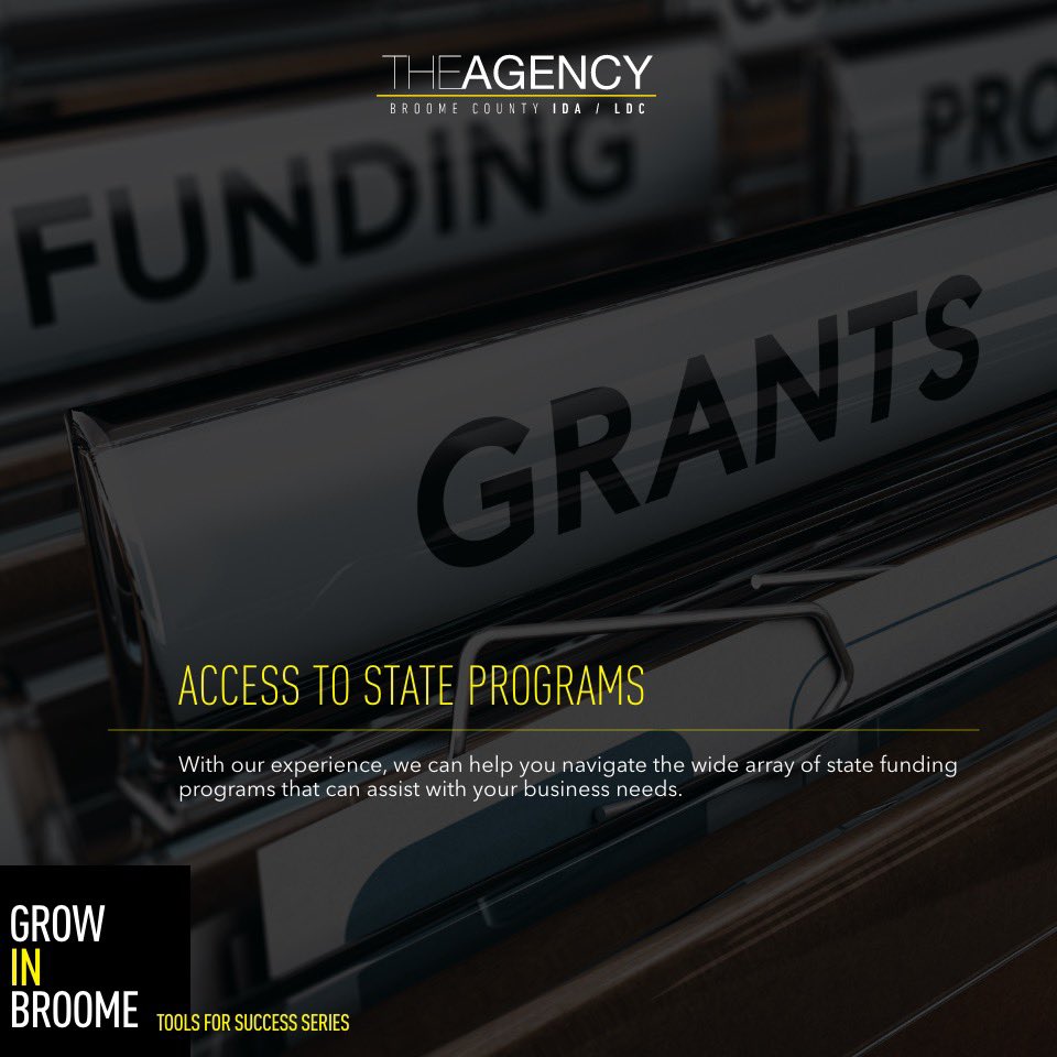 GROW IN BROOME - Tools For Success Series - ACCESS TO STATE PROGRAMS

With our experience, we can help you navigate the wide array of state funding programs that can assist with your business needs.

•
#opportunity #smallbusinessgrowth #developmentopportunities