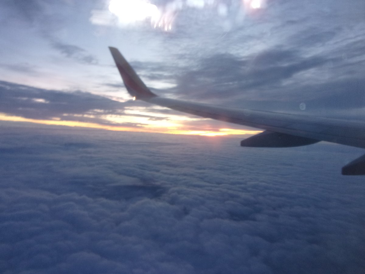 SUNRISE OVER OPHELIA. Made the flight out of Baltimore Sept. 4th over the storm. Had a great visit with family &amp; home safe now a month later. Back to sending out queries when I get fully back to earth!