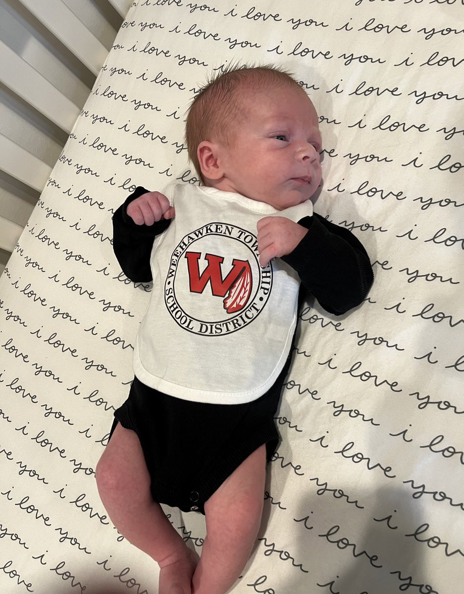 Weehawken Wednesdays just got a little cuter! ❤️🖤❤️🖤

Cian James Cinelli 
born 10/3/2023
