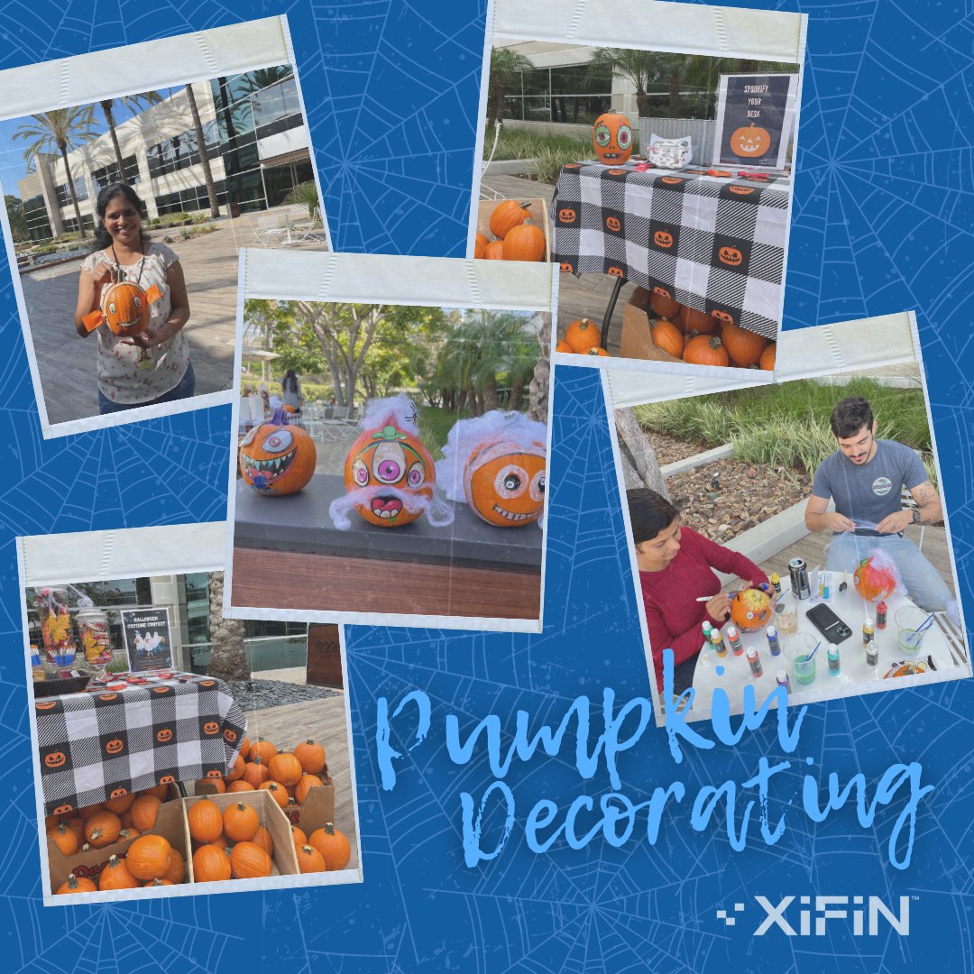 Pumpkin fun at <a href="/XiFin/">XiFin</a>! 🎃

We're embracing spooky season here at the office and spookifying our desks with some pumpkin masterpieces. Check them out!

#companyculture #teamxifin #lifeatxifin
