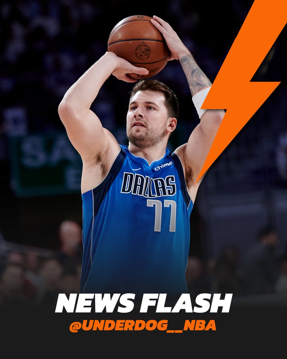 Luka Doncic (calf) available to play Wednesday.

⚡ News Flash Discount ⚡
Luka Doncic PRA ➡️ 33.5