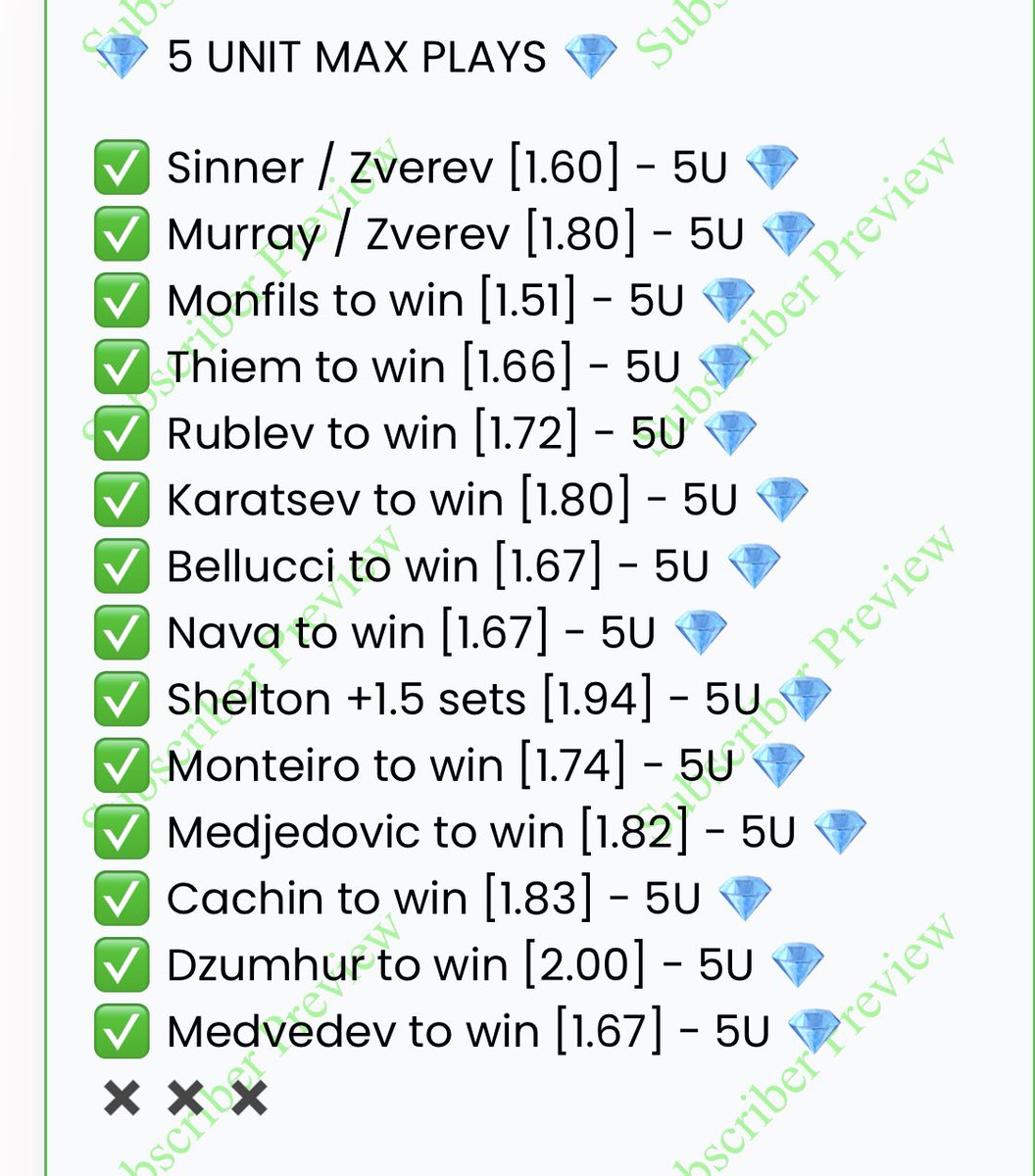 ‼️5 UNIT MAX DIAMOND VIP PLAY
(14-3) 

💎 Last 17 MAX 5U PLAYS
📈 14-3 / 💵 +37.15U / 🎯 83%

BEST IN THE GAME 💶💷💴💵

To unlock: just LIKE AND RETWEET and i will send u the Play in DMs📲 
(must be  following <a href="/Value_Hunter9/">ValueHunter📈</a>❗️)