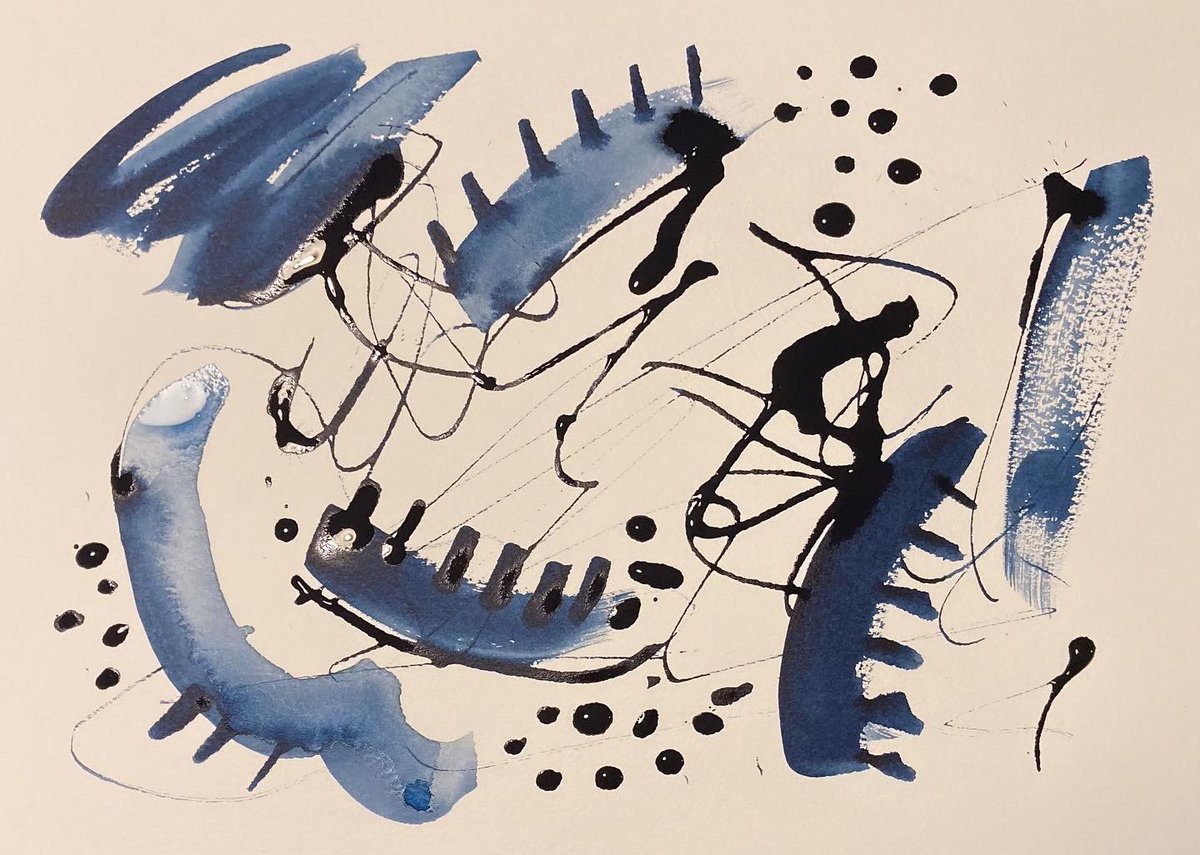 draw4wellbeing's tweet image. Indigo ink, just had some more paper today, can’t resist using it!! #indigoink #markmaking #markmakingart #mentalhealthawareness #mentalhealthmatters #mentalhealth #endthestigmaofmentalhealth #endthestigma #creativewellbeing #wellbeing #drawingforwellbeing