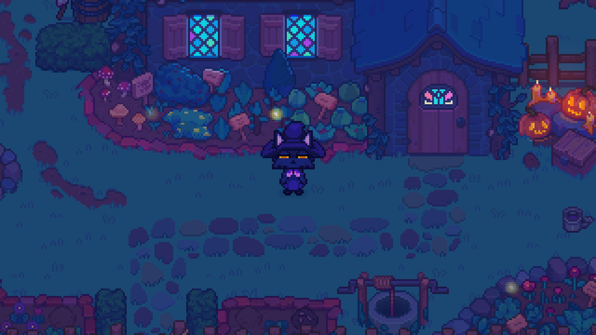 oh_unico's tweet photo. I made a cute and spooky minigame, just in time for Halloween! It's about a witch cat and a ghost dog, with music by @brutalmoose. It's FREE, and available now on itch: https://t.co/Qb2zE7AcOT #indiegame https://t.co/tJBNcyW4Rx