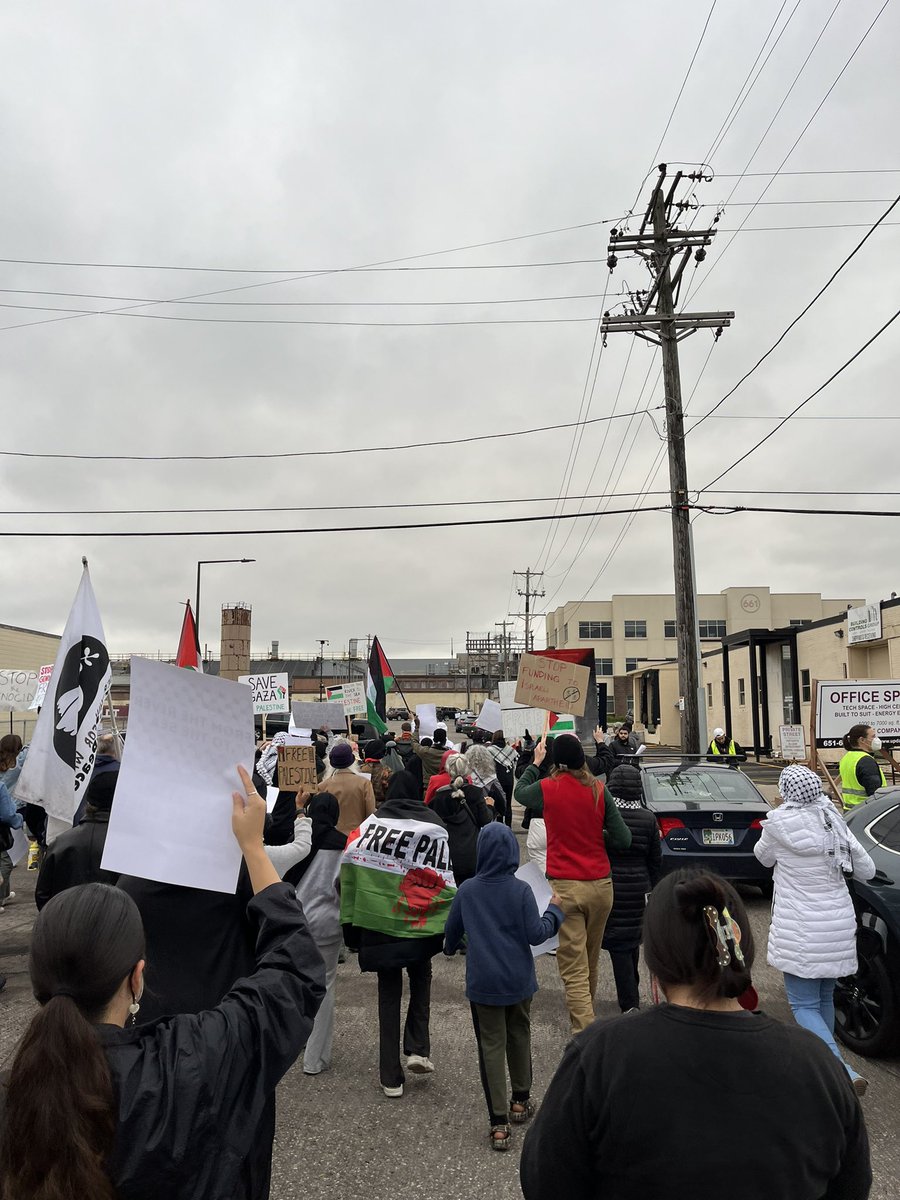 SeanLimMN's tweet photo. Saint Paul, MN – 10/25/23

Constituents have gathered at University Avenue to march towards @BettyMcCollum04’s Congressional District Office 

Inside the office, organizers are holding a sit-in to demand: Vote NO on Biden’s $14B aid package to Israel! #Gaza_Genocide #CeasefireNOW https://t.co/cmAPn8rV9w