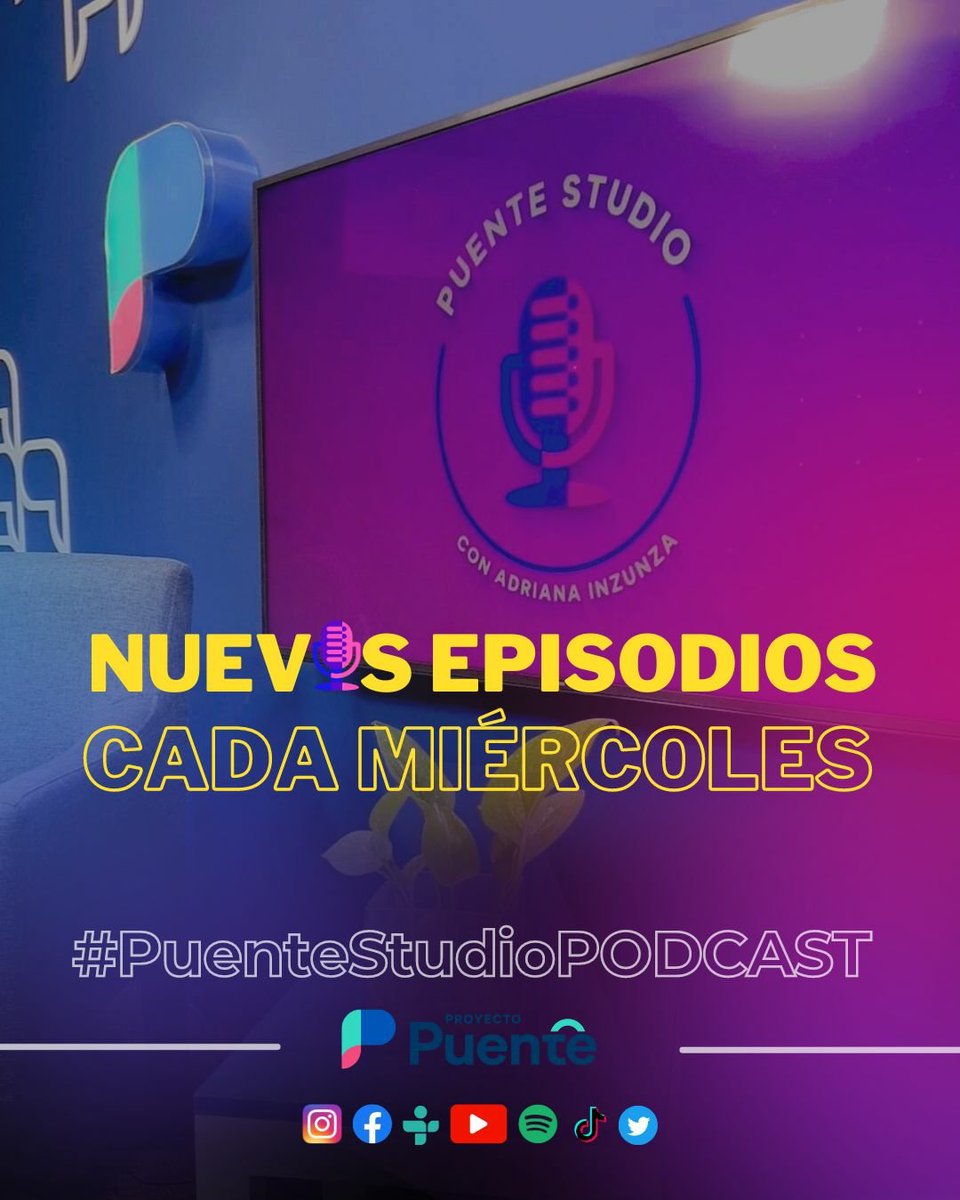 Adrinzunza's tweet photo. #PuenteStudioPODCAST con nuevo episodio cada miércoles 🎧🎙 por @ProyectoPuente #podcast 🙌🏻 MIRA EL PLAYLIST EN #YOUTUBE: https://t.co/kWpDKnPsVZ ESCUCHA EN #SPOTIFY: https://t.co/0xftrDmFGV https://t.co/uvIGJrXvZk