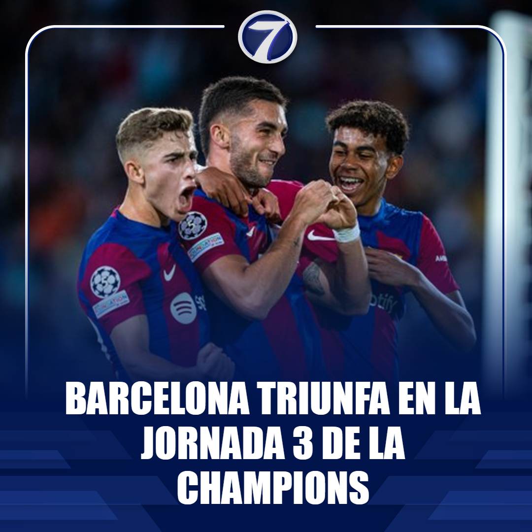 Barcelona triunfa en la jornada 3 de la Champions ➡ bit.ly/477fXKz