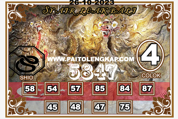 DaftarPAS4D's tweet photo. Angka Main Singapore 26 Oktober 2023
Angka Main : 5037
2D: 50*53*57*05*03*07*35
3D: 503*507*530*537*570*573*053
SHIO : HARIMAU & KELINCI
CB: 0 & 3
Tutup: 17:30 WIB & Result 17:40 WIB
UPS, Bossku.
#syairsgp #syairpas4d #angkamainsgp #daftarpas4d #angkamainssgp #linkpas4d https://t.co/U9gPtN8f5t