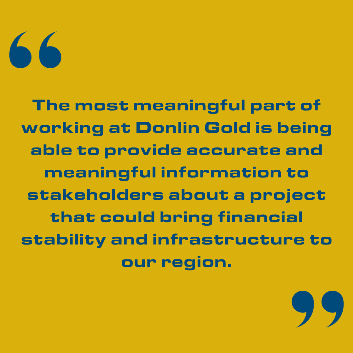Community Relations Coordinator Colleen Laraux has been a dedicated employee at #DonlinGold for 12 years! From growing up in Bethel, Colleen has a deep-rooted love  for Alaska and holds a strong belief in the potential of the project and the positive outcomes for the Y-K region.