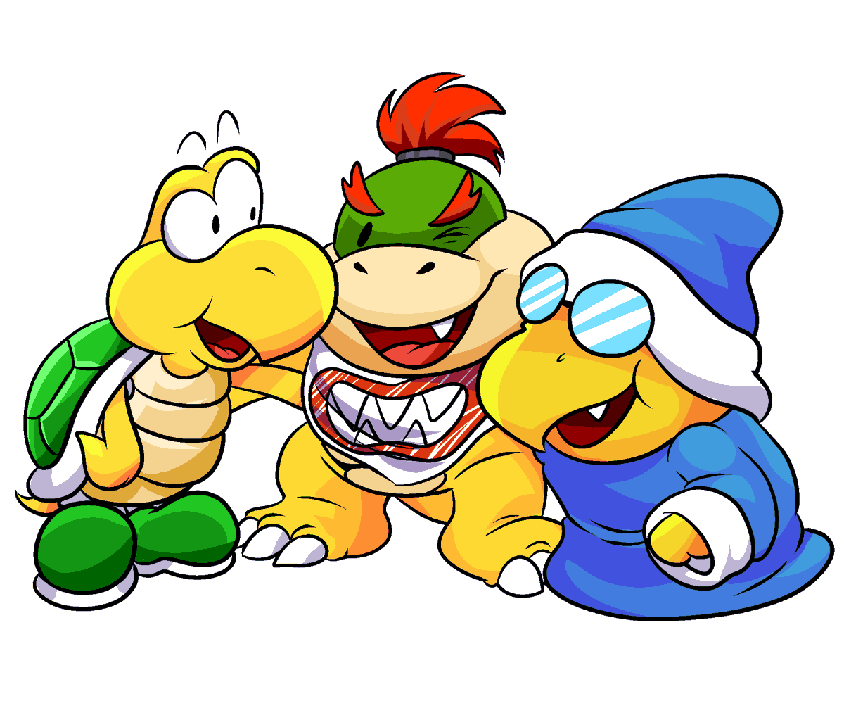 Amanditas4's tweet image. Bowser jr and his favorite father's minions