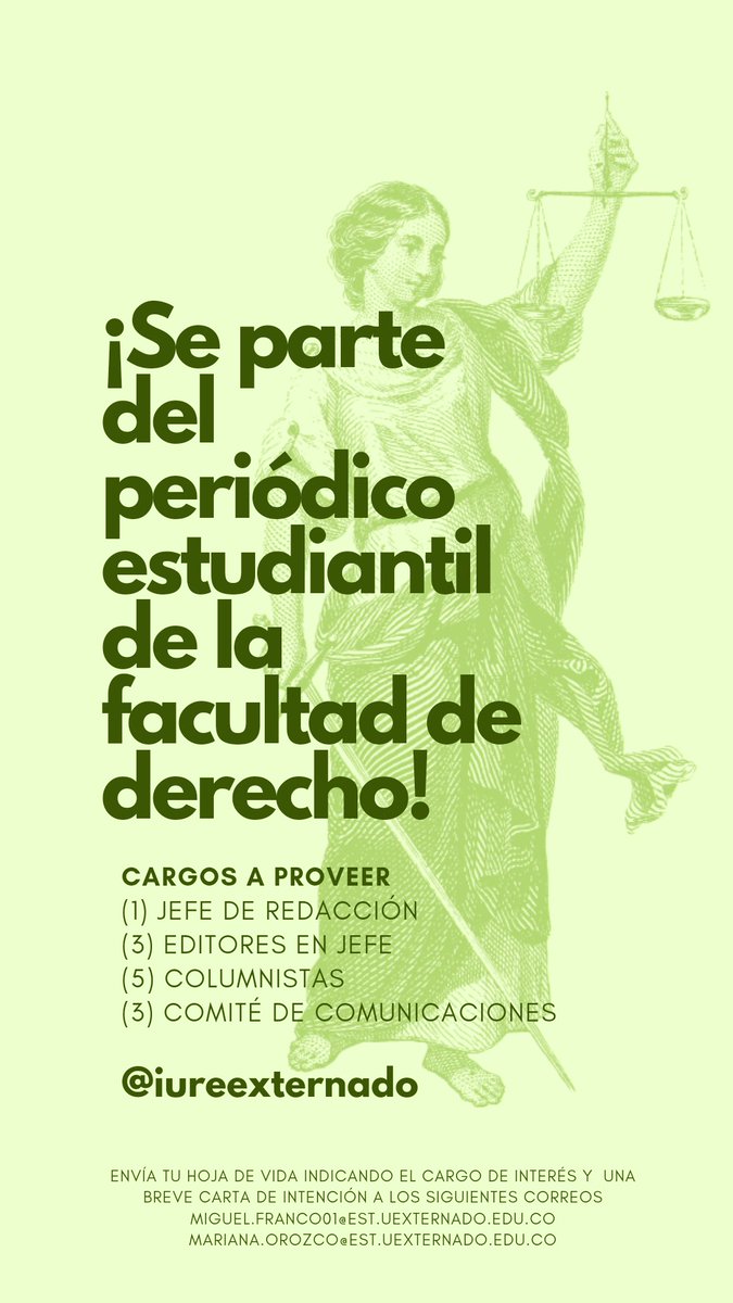 ¡Convocatoria abierta! 

Te esperamos en IURE.