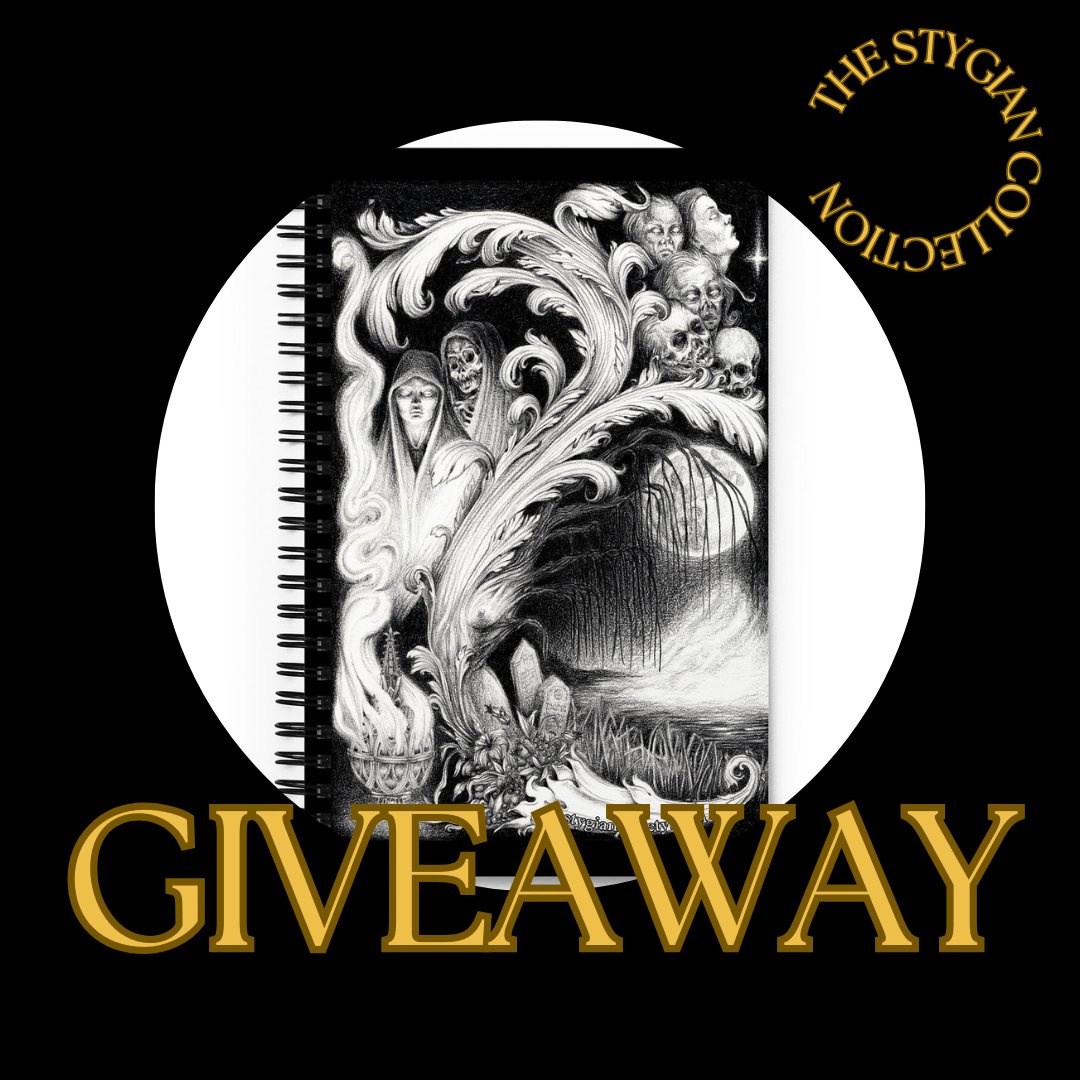 Time for our final giveaway of October!
This time around it's pretty easy -
1. Like this post
2. Be sure you are following our page
3. Tag a friend who loves spooky stuff
We'll announce the winner on October 31st, and this time, the prize includes both the collection + notebook!