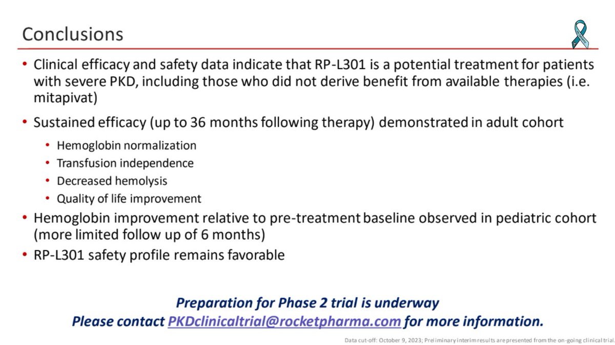 2021PKDF's tweet photo. Notably, throughout this clinical evaluation, the safety profile of RP-L301 has remained favorable, further reinforcing its potential as a groundbreaking treatment for PKD patients. #PKDeficiency https://t.co/4X8elI2Hjs