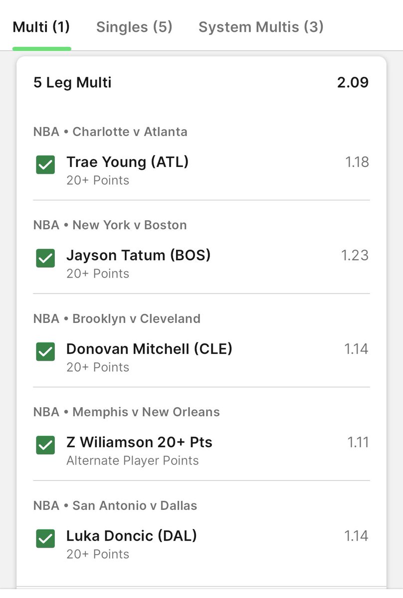 NBA_Multi's tweet photo. 🏀NBA multi 
#NBA #BET https://t.co/bAZRKMdcNG