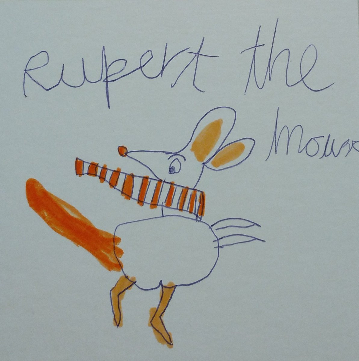 MrN1984's tweet photo. @hpillustration_ hi, I'm not sure if you still use this account, but my 6 year old daughter has just got into Kate on the Case and has declared #1 the best book ever. Thank you for inspiring her - here's a picture she drew of Roo! https://t.co/a7FuYMMJ8P