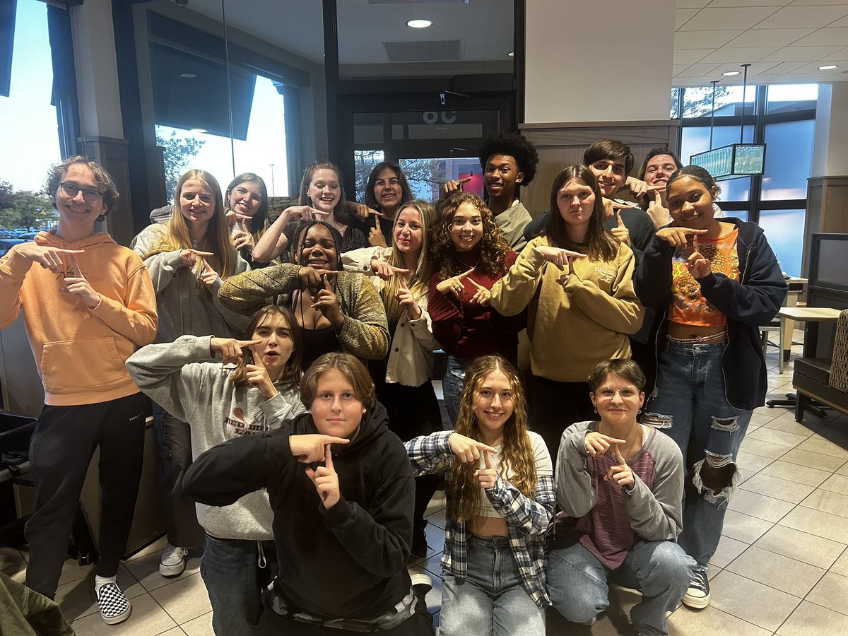 reddevildrama's tweet photo. Monsters eat chicken! The cast of “She Kills Monsters” had so much fun at the Chick-fil-a fundraiser! Thank you to all of the friends and family that came out to support the show as well! https://t.co/yN9y4zBrpn