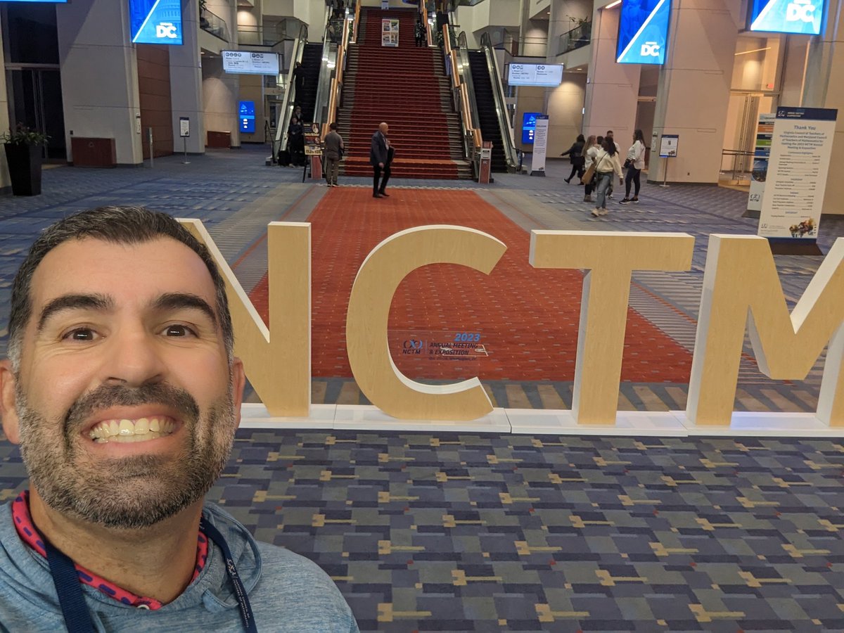 I'm here @NCTM #nctm23