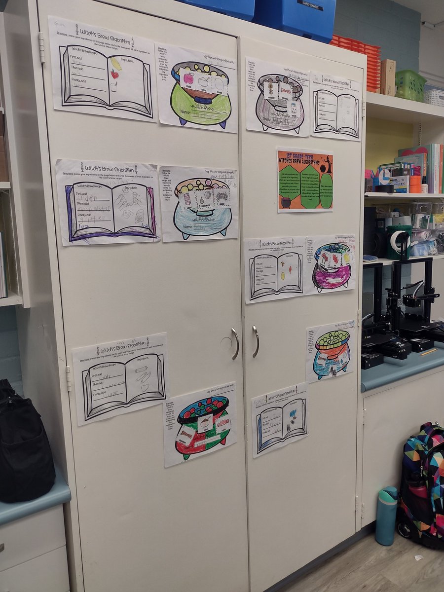 techiemarissa21's tweet image. 1st grade-Witches Brew Algorithms just in time for Halloween. #edtech #codingcraft