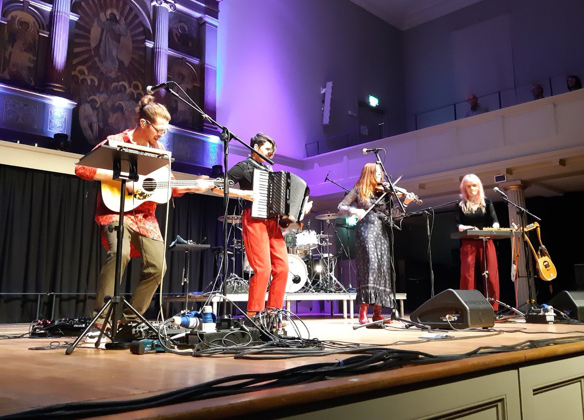 Another great night out at @stgeorgesbris seeing @kathryntickell @amyaccordion @StefConner - The Reckoning. Wonderful music & songs evoking perfectly the landscape & history of Northumberland.