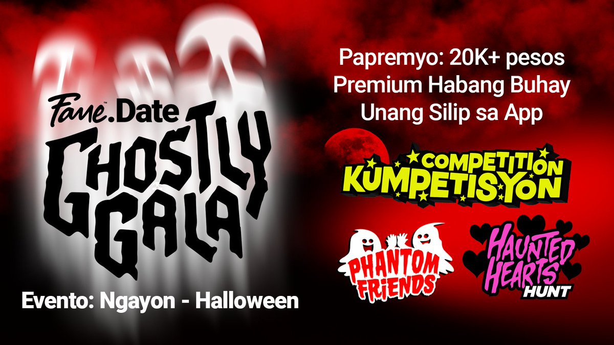 👻✨ The "Ghostly Gala" has begun on #FameDate! Dive into a haunting adventure filled with mysteries, spooks, and rewards. 🎁 First hint? It's in our Telegram channel. Are you brave enough to uncover the secrets? 🏰🔍 Join the hunt now: t.me/Famephilippines #HauntedHeartsHunt