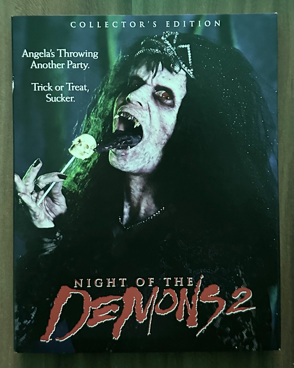 Who's in the mood for another party?! #nightofthedemons2 #ameliakinkade #briantrenchardsmith #bluray #screamfactory