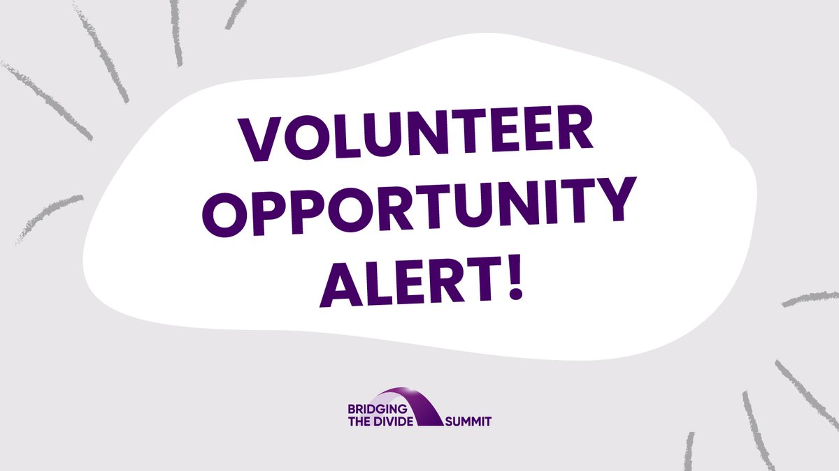 📢 We are looking for some fantastic volunteers to help us with some preparation work for the Bridging the Divide Summit into Equity in Education.

bridgingthedivide.org.au/volunteer/

#volunteer #volunteermelbourne