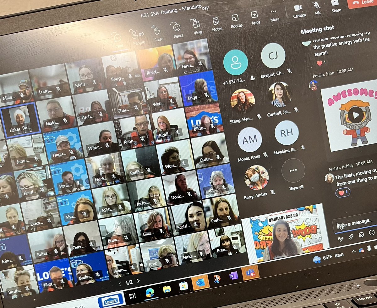 Yesterday was such a great day of training and connecting with the SSAs in R21! Thank you everyone for joining and collaborating! @AlexStempovschi <a href="/RamanKakar/">Raman</a> <a href="/BlueTeam_R21/">Lowe’s Region 21</a>