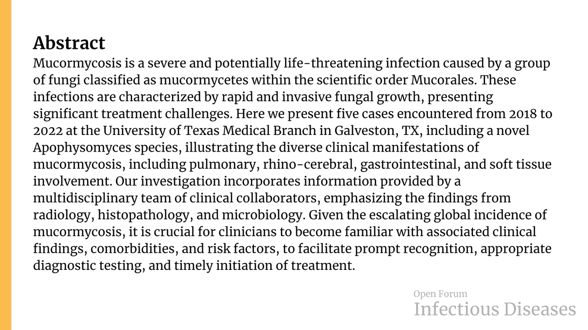 OFIDJournal's tweet photo. Diverse Clinical Manifestations and Challenges of Mucormycosis: Insights from Serial Cases

✅ Just Accepted
🔓 Open Access
🔗 https://t.co/gwLTn8S3EB https://t.co/Lj7SewEpYH