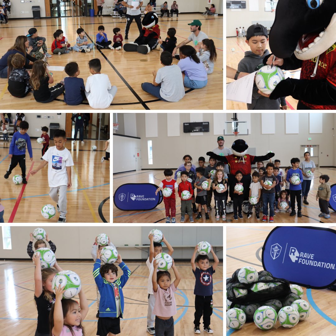 FamFirstRenton's tweet photo. On Oct 18, we hosted a soccer clinic for 24 kids, led by former Sounders captain, @brad_evans3⚽️🌟A day filled with skill-building, teamwork &amp; smiles! 

Thank you to @thenbcf for the healthy snacks. And a BIG thanks to the @RaveFound and @SoundersFC for making it happen! https://t.co/cvSojUwA10