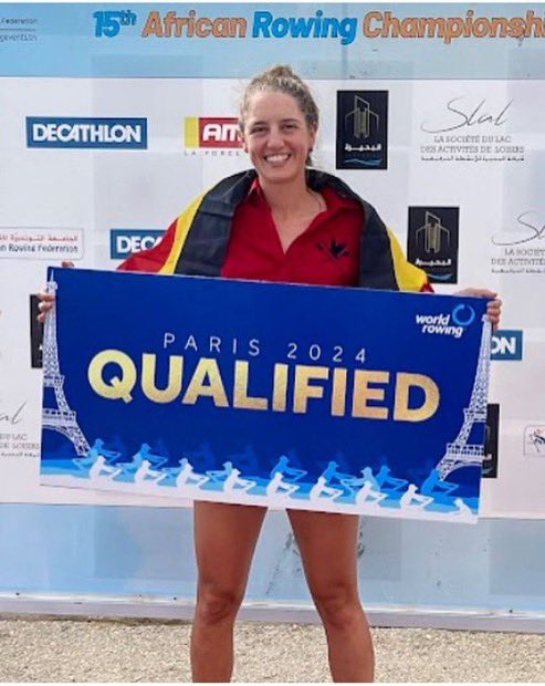 DNyeko's tweet photo. Uganda's rower Kathleen Grace  Noble has qualified for the 2024 Olympics Games in Paris. @Kathleen_RowUg  is recognised as the  first Ugandan to qualify for Olympics in the women's single scull.
@UgandaRowing1  @WorldRowing https://t.co/YCk40nIAtC