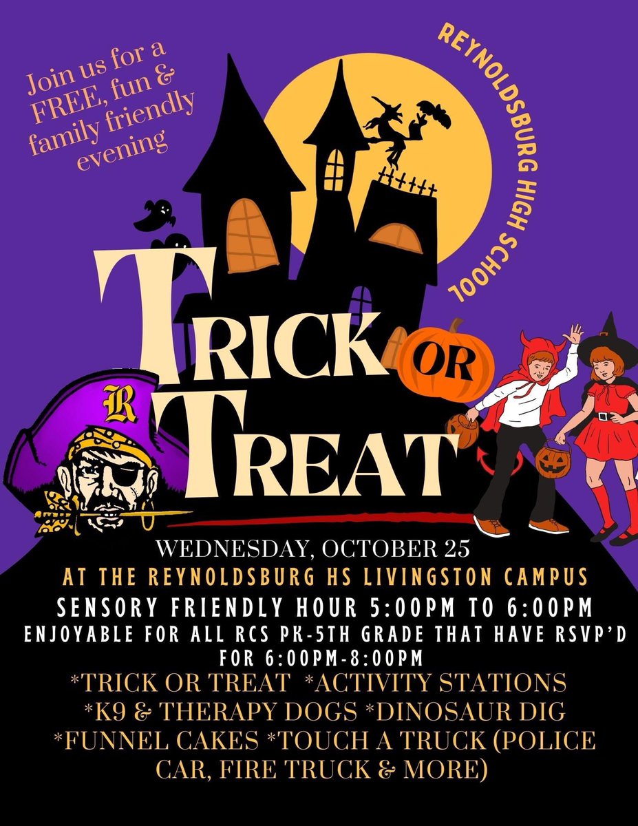 Ms_Ross_English's tweet photo. Trick or Treat Night at Reynoldsburg High School, Livingston Campus! @ReynSchools @RHSOfficial_RCS https://t.co/c66ggzeeEN